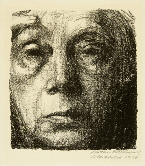 Käthe Kollwitz : Selbstbildnis, Spring 1934