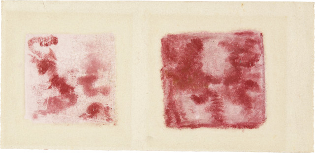 Augusto Giacometti  : Zwei Abstraktionen in Rot und Weiss , Circa 1905