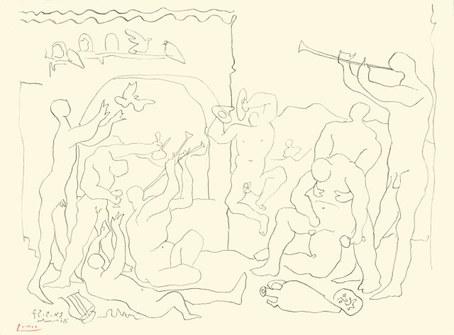 Pablo Picasso : Bacchanale, Cannes, Sunday, 24 May 1957