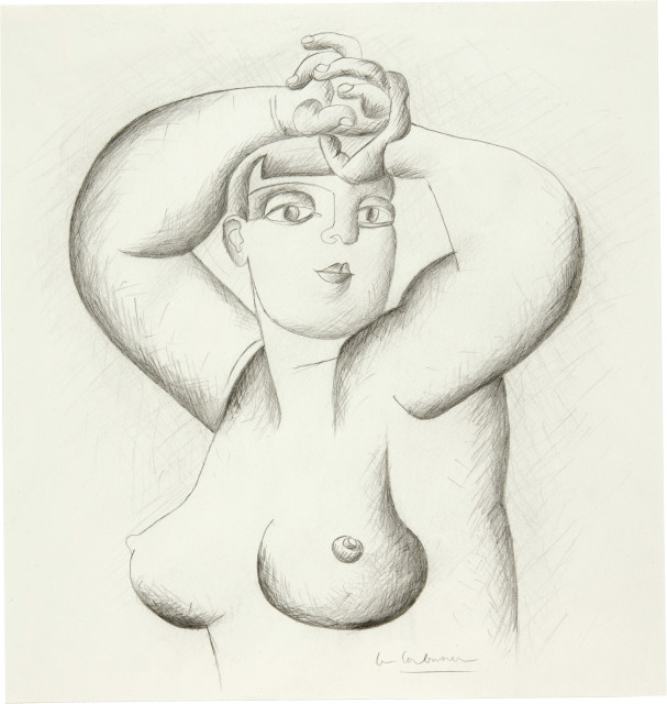 Le Corbusier : Femme les mains croisées sur la tête, 1928-1930