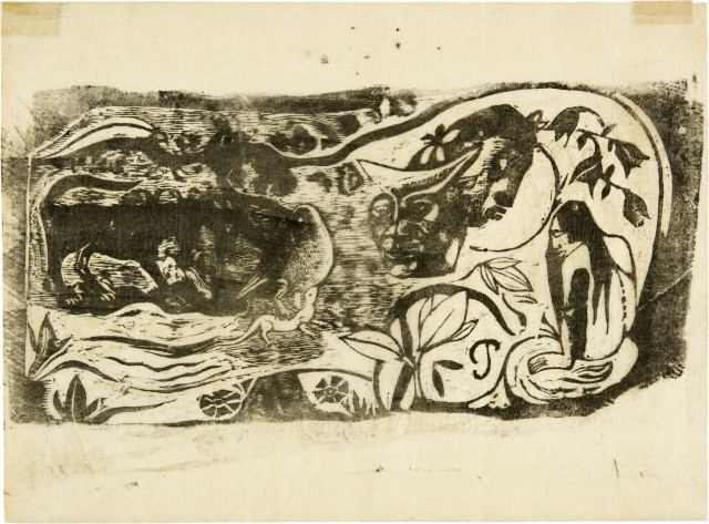 Paul Gauguin : Planche au diable cornu, 1898-1899