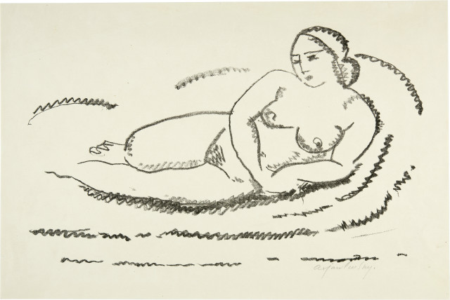 Alexej von Jawlensky : Liegender weiblicher Akt I, 1920 