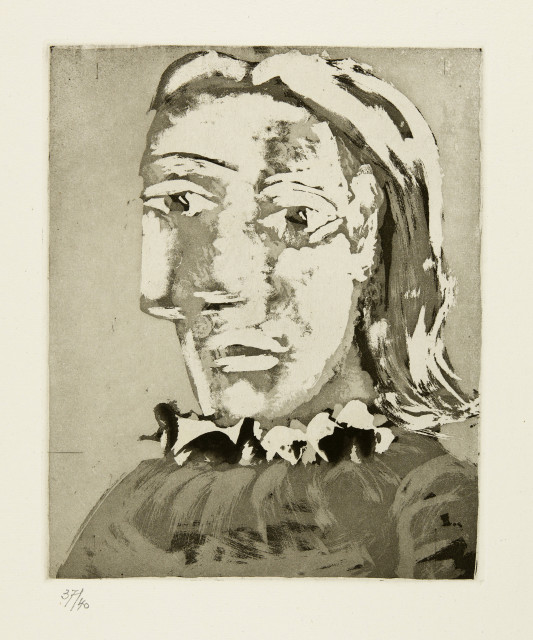 Pablo Picasso  : Portrait de femme au col en ruché: Marie-Th� ..., 1939