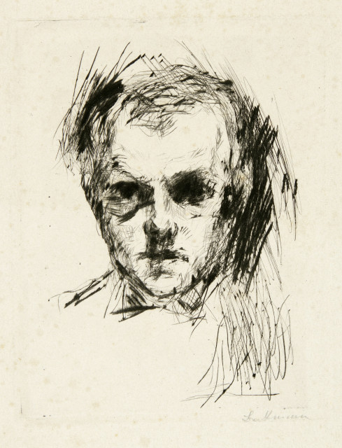 Max Beckmann  : Kleines Selbstbildnis , 1913