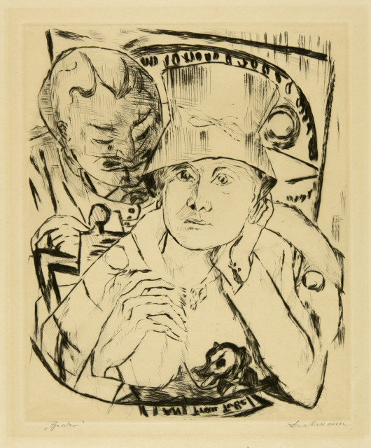 Max Beckmann  : Theaterloge , 1918
