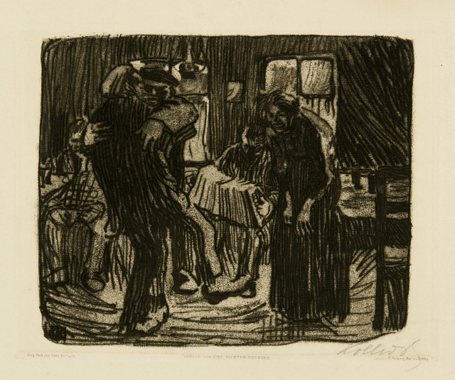 Käthe Kollwitz : Hamburger Kneipe, Before mid-June 1901