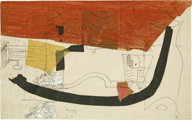 Le Corbusier  : Nature morte avec bouteille, carafe, verre,  ..., 24 May 1952