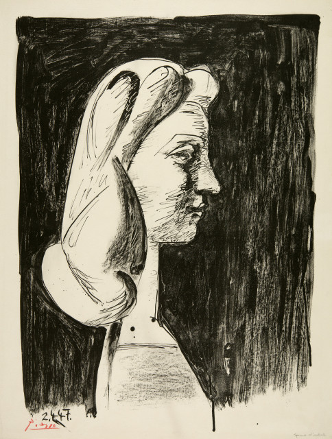Pablo Picasso : Grand profil, 2 April 1947