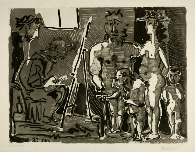 Pablo Picasso  : Variation sur le thème de Las Meninas:  ..., Paris, 18 February 1955