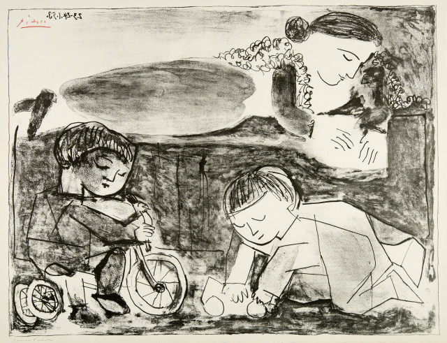 Pablo Picasso  : Les jeux et la lecture , 23-24 January 1953
