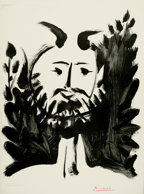 Pablo Picasso : Faune souriant, Vallauris, 10 March 1948