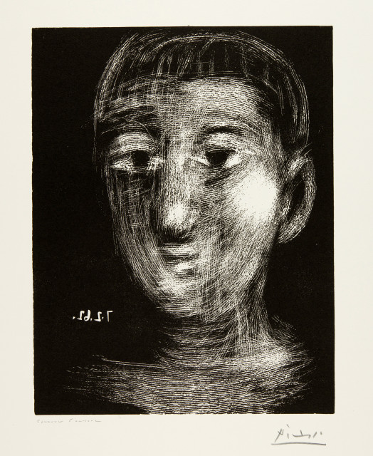 Pablo Picasso : Tête de garçon. III, 7 February 1962