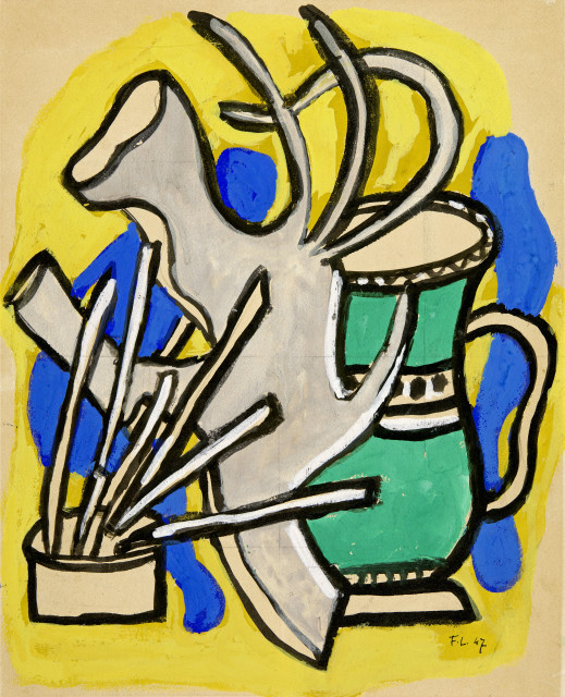 Fernand Léger : Le vase vert, 1947