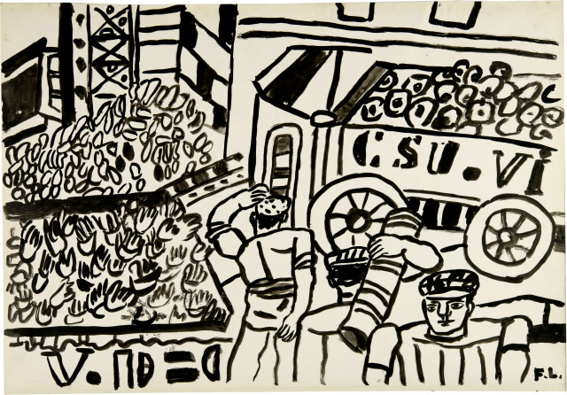 Fernand Léger : Les ouvriers - Étude pour la ville, 1954-1955