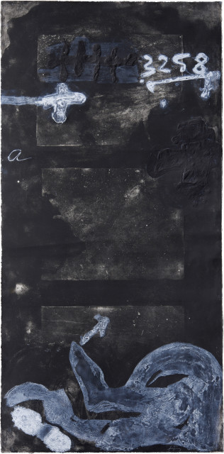 Antoni Tàpies : Signes sobre porta, 1988