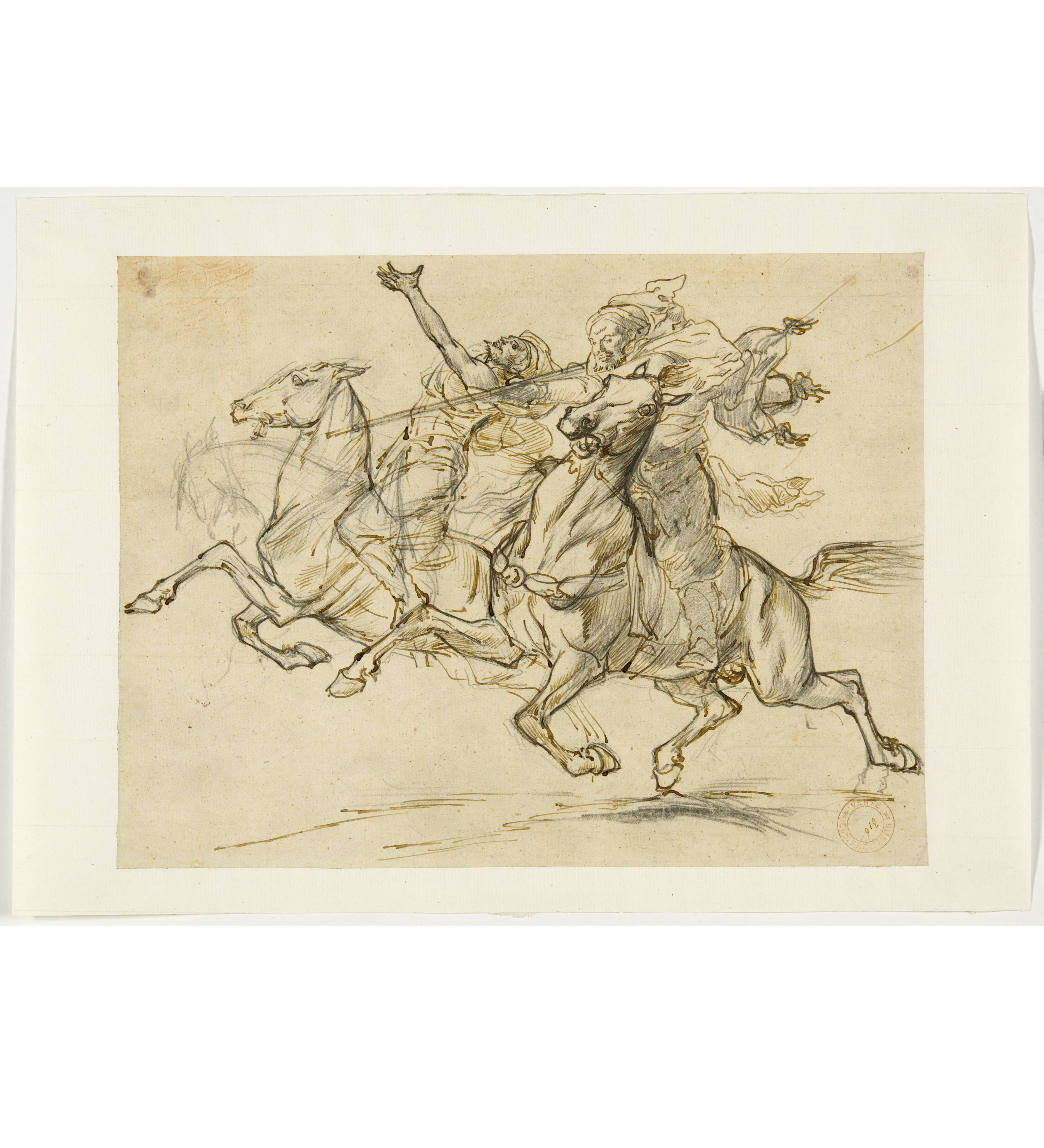 eug-ne-fromentin-entwurf-f-r-das-gem-lde-une-fantasia-1869-galerie