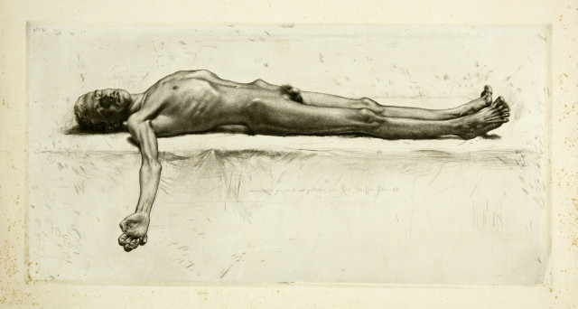 Karl Stauffer-Bern : Männlicher Akt, 1886