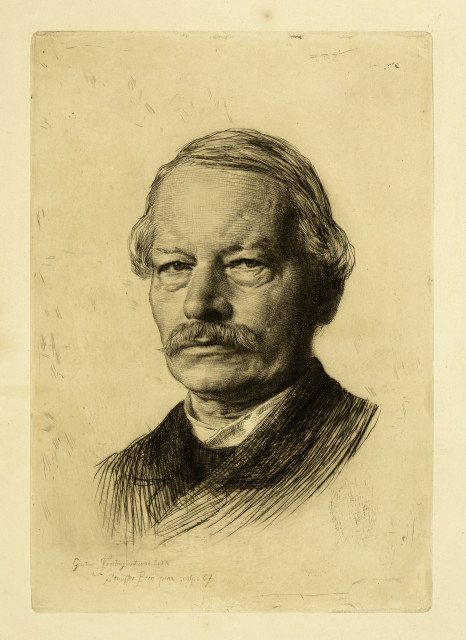 Karl Stauffer-Bern : Gustav Freytag, 1887