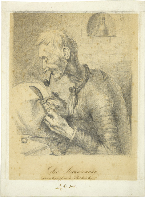 Karl Stauffer-Bern : Der Stickschneider, 1870