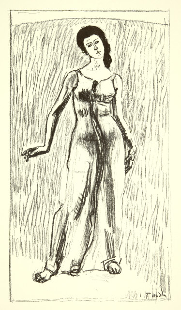 Ferdinand Hodler  : Figur zu Blick ins Unendliche , 1918, published 1969