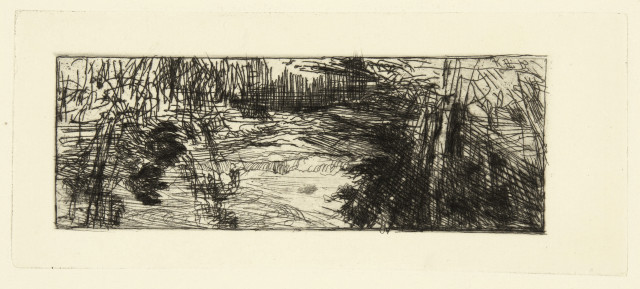 Karl Stauffer-Bern : Eine Landschaft, Around 1886