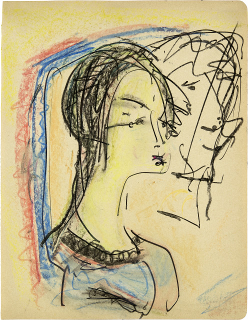 Albert Müller : Frauenkopf, Around 1925
