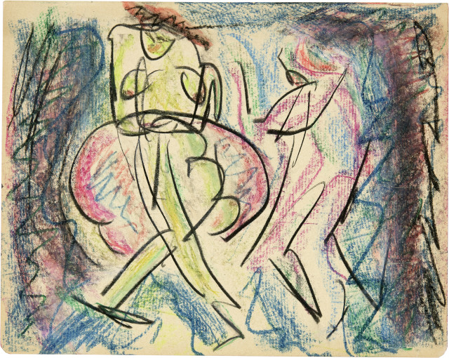 Albert Müller : Zwei tanzende Figuren, 1920-1925