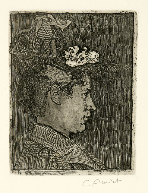 Cuno Amiet : Die zukünftige Gattin des Künstlers, 1895