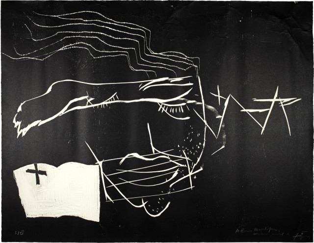 Antoni Tàpies : Le lecteur, 1990