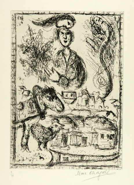 Marc Chagall : Le village, 1967
