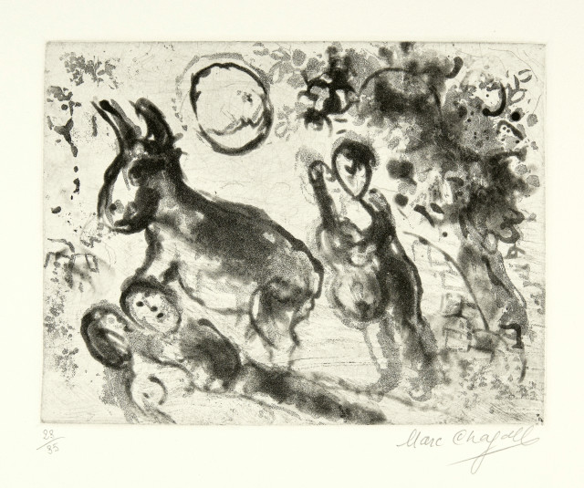 Marc Chagall : Les amoureux sous l'arbre, 1967