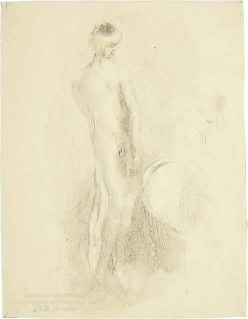 Otto Meyer-Amden : Knabenakt im Bad, 1928-1932