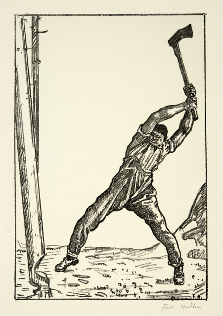 Ferdinand Hodler  : Der Holzfäller , 1908-1910