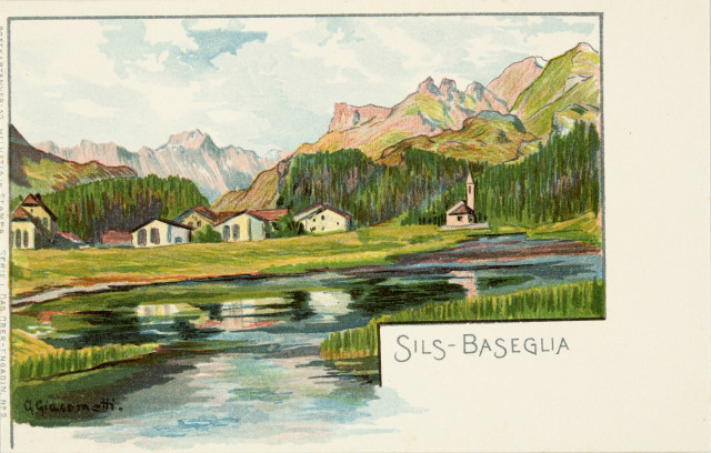Giovanni Giacometti : Postkarten: ,  Sils-Baseglia - Samaden - ..., 1899-1900 