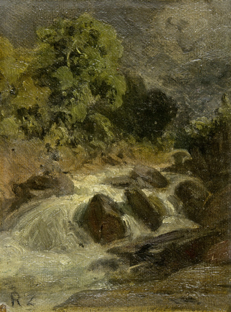 Robert Zünd : Kleiner Bach,  