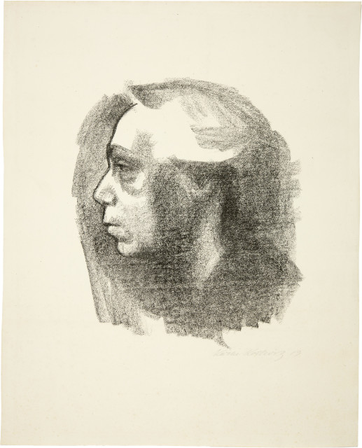 Käthe Kollwitz  : Selbstbildnis , 1919
