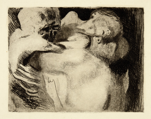 Käthe Kollwitz : Tod und Frau um das Kind ringend, 1911 (edition between 1946/48 and 1963/65)