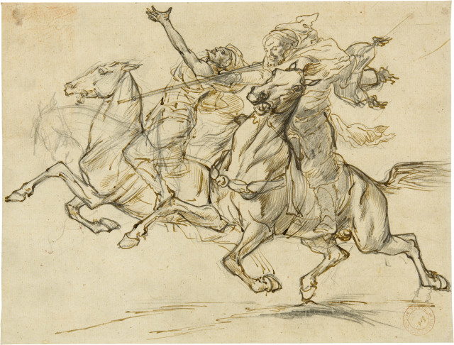 Eugène Fromentin  : Entwurf für das Gemälde Une fantasia , 1869