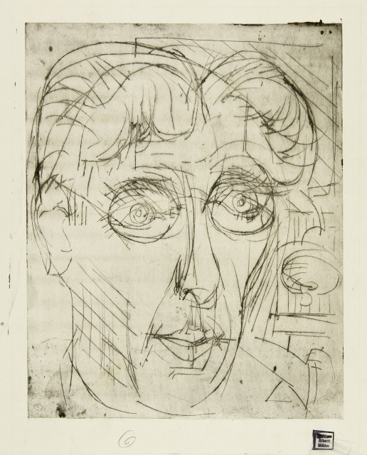 Albert Müller  : Portrait Carlo König , 1926
