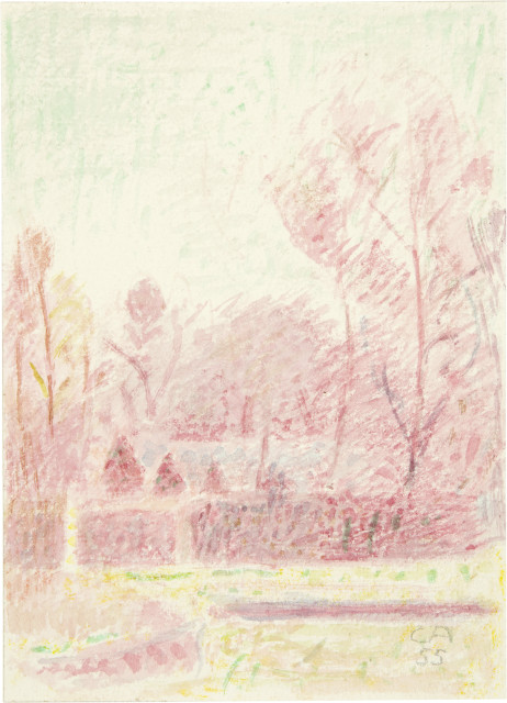 Cuno Amiet : Kleine Gartenansicht auf der Oschwand, 1955