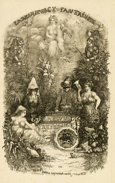 Rodolphe Bresdin : Frontispice de la Revue fantaisiste, 1861