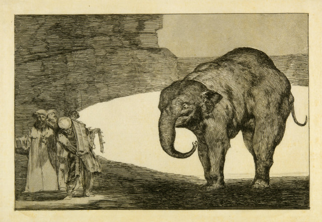 Francisco de Goya : Quien se pondrá el cascabel al gato - ..., 1816-1824, printed before 1877