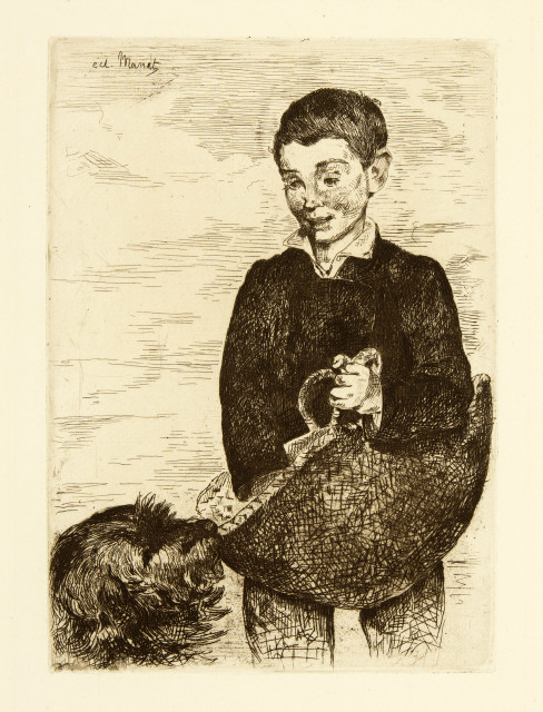 Édouard Manet  : The Urchin (Le gamin). - Profile Portrait of  ..., 1862; 1869
