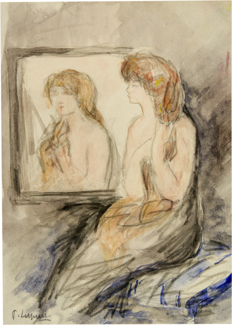 Pierre Laprade : Femme se coiffant,  