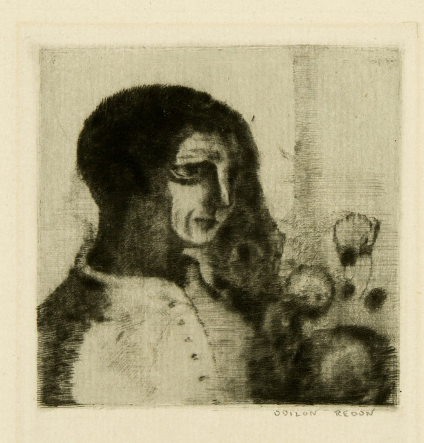 Odilon Redon : Enigme, 1892