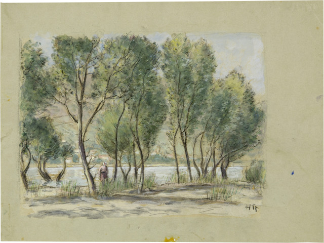Hans Sturzenegger : Bei Gottlieben am Untersee. - Am Rhein bei ..., Around 1937-1939