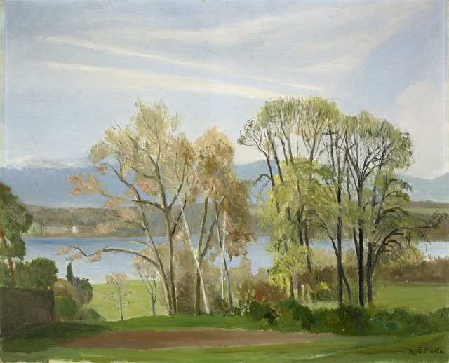 Eugène Louis Martin  : Am Genfersee , 1934