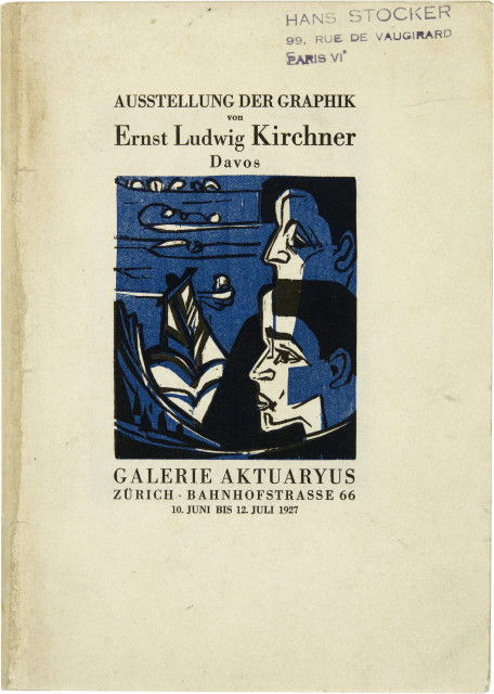 Ernst Ludwig Kirchner  : Ernst Ludwig Kirchner. Ausstellung der  ..., 1927