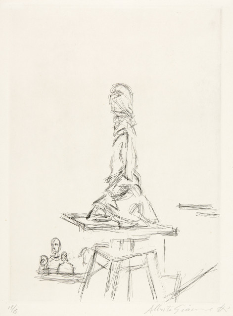 Alberto Giacometti : L'Atelier à la sellette I, 1964