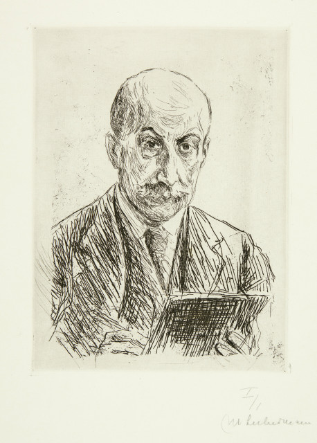 Max Liebermann  : Selbstbildnis des Siebzigjährigen,  ..., 1917